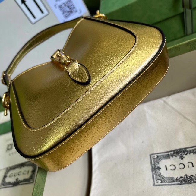 Gucci Jackie 1961 lame mini bag 675799 gold