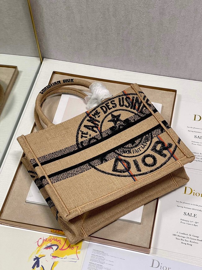 SMALL DIOR BOOK TOTE Embroidery C1331-10