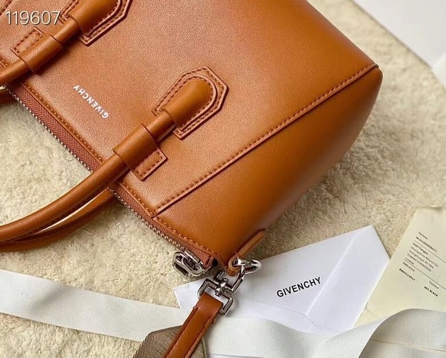 Givenchy Grained Original Calfskin Small Antigona Bag BB0273 brown