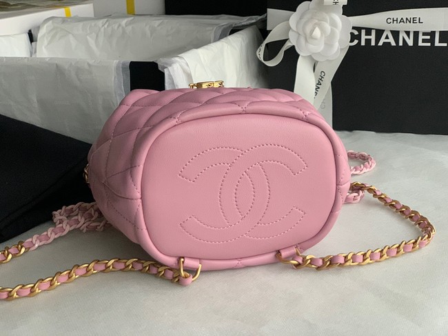 Chanel Calfskin Backpack Original Leather AS3211 pink