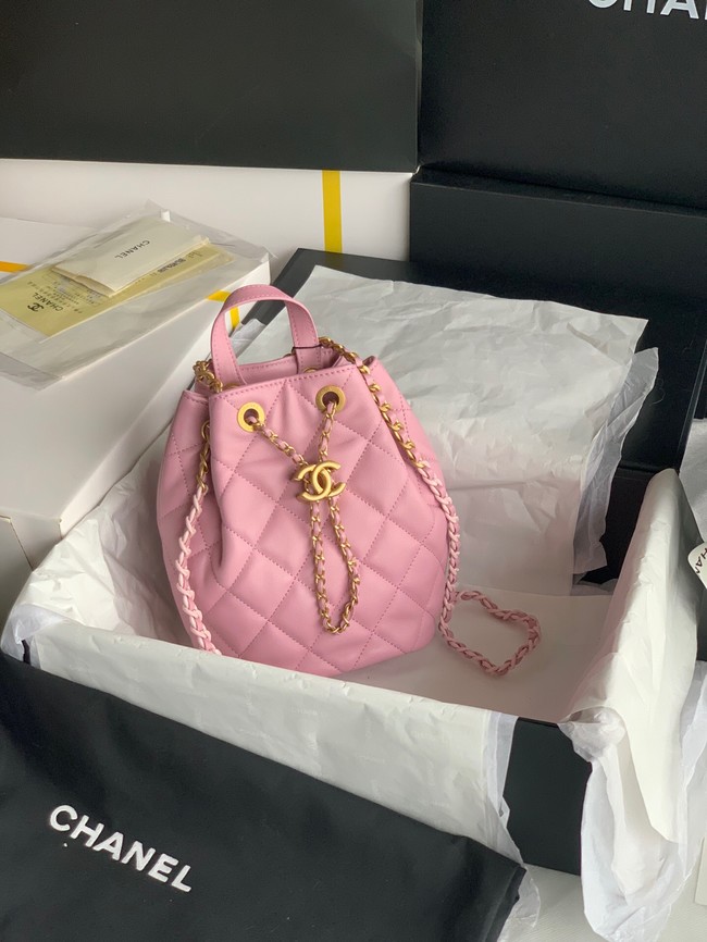 Chanel Calfskin Backpack Original Leather AS3211 pink