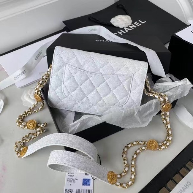 Chanel SMALL FLAP BAG AP2840 white