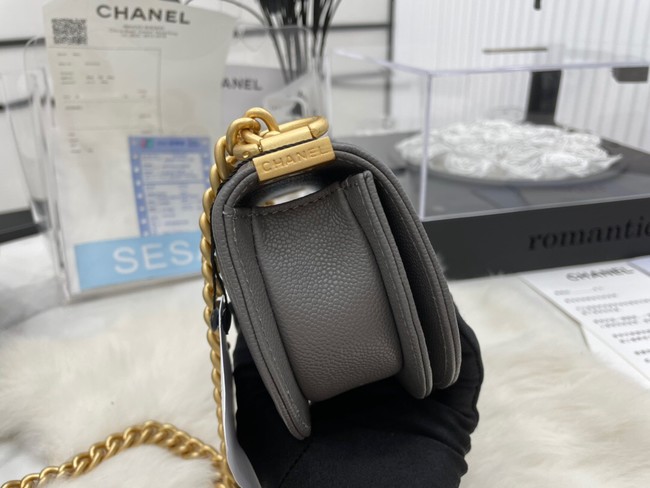 CHANEL MESSENGER BAG MINI BOY AS3315 gray