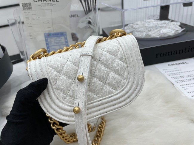 CHANEL MESSENGER BAG MINI BOY AS3315 white