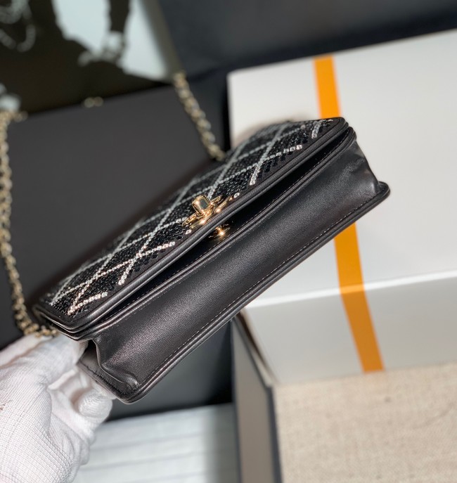 Chanel WALLET ON CHAIN AP2853 Black