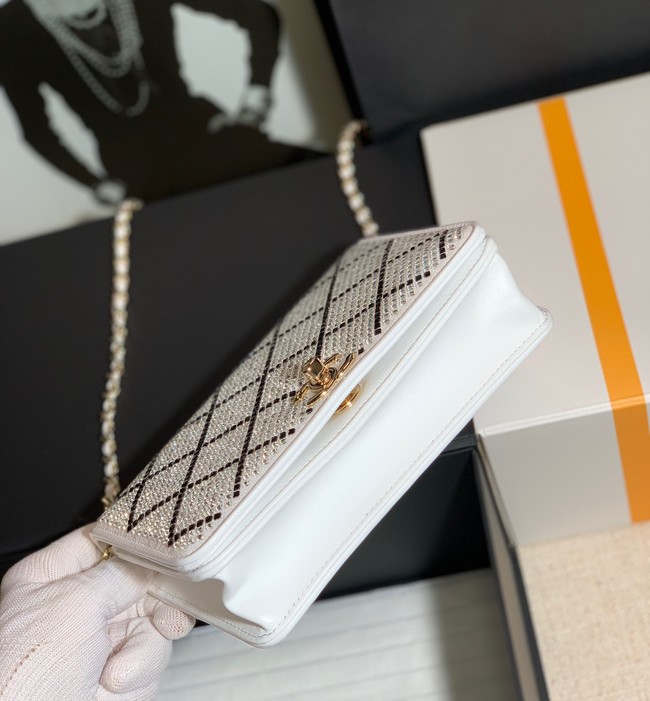 Chanel WALLET ON CHAIN AP2853 white