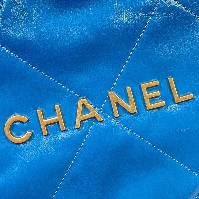 CHANEL 22 HANDBAG AS3260 blue