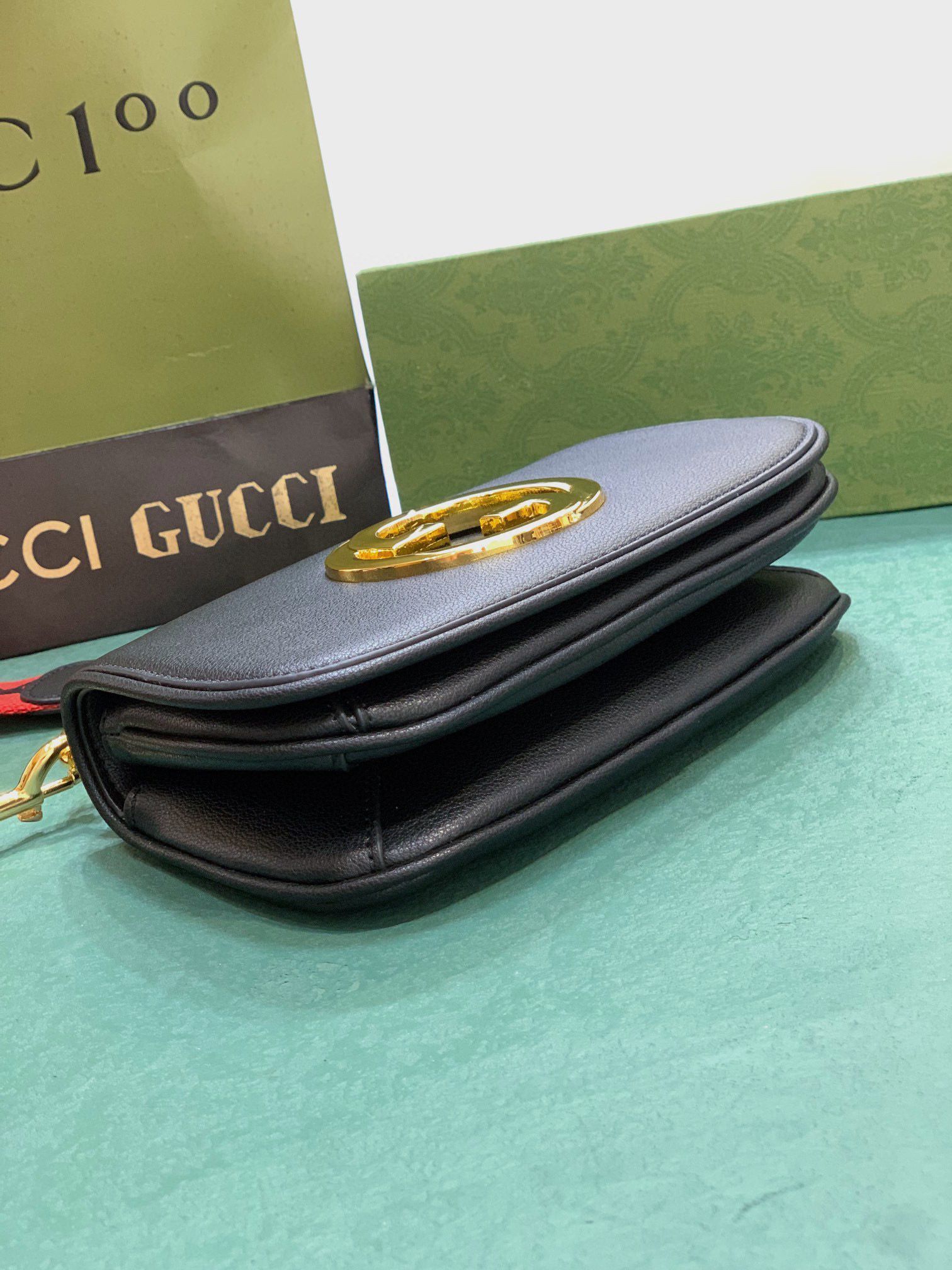 Gucci Blondie Original leahter shoulder bag 698643 black