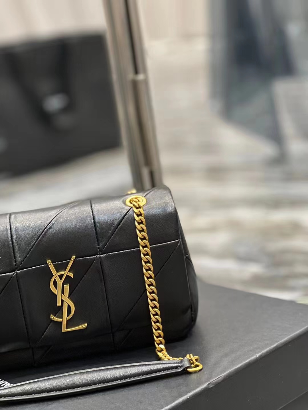 SAINT LAURENT LE 57 HOBO BAG IN QUILTED LAMBSKIN 651820 black