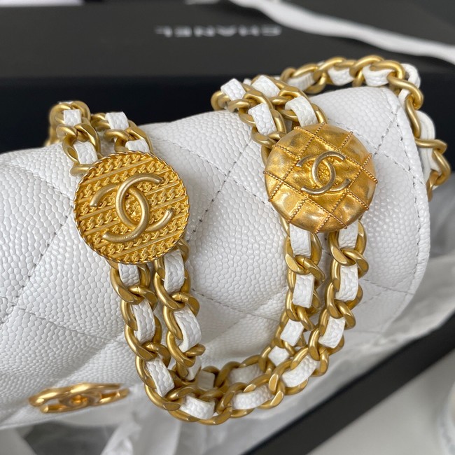 CHANEL CLUTCH WITH CHAIN AP2860 white