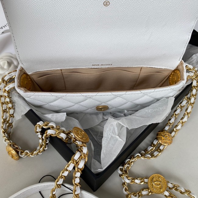 CHANEL CLUTCH WITH CHAIN AP2860 white