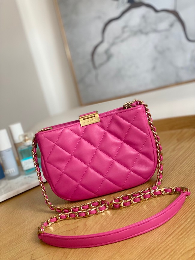 Chanel SMALL HOBO BAG AS3475 Fuchsia