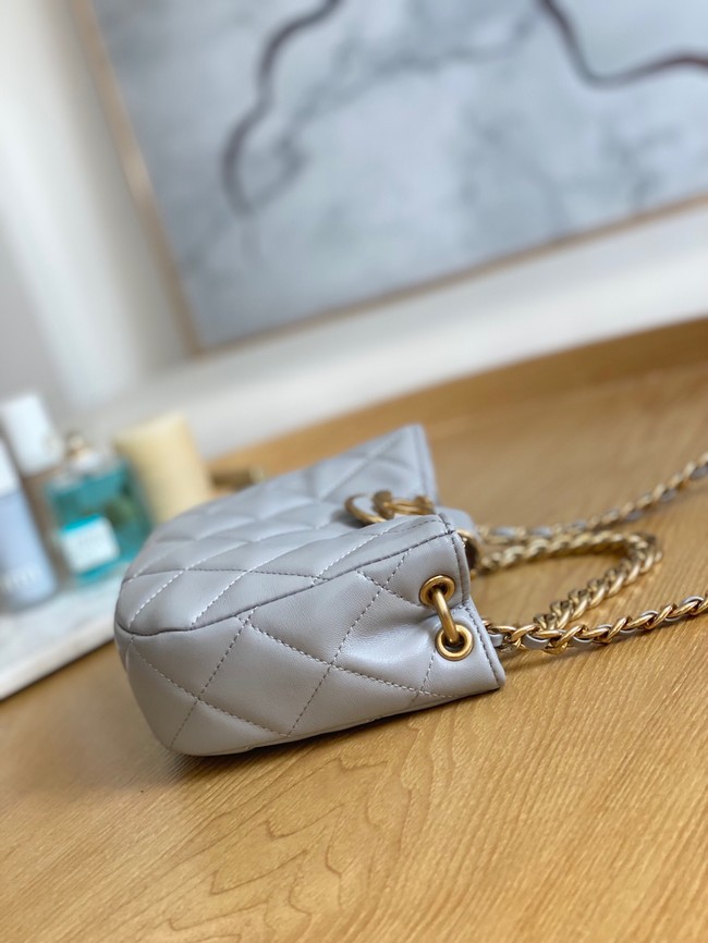 Chanel SMALL HOBO BAG AS3475 gray