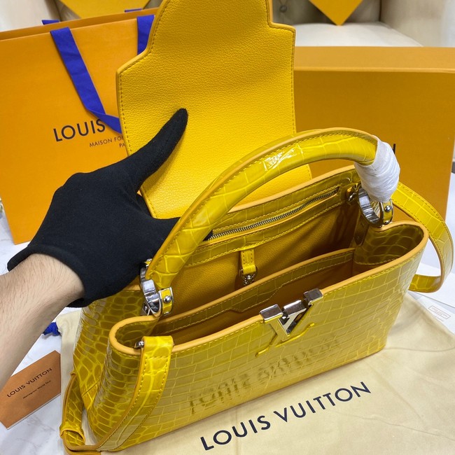 Louis Vuitton crocodile skin CAPUCINES M48866 yelow