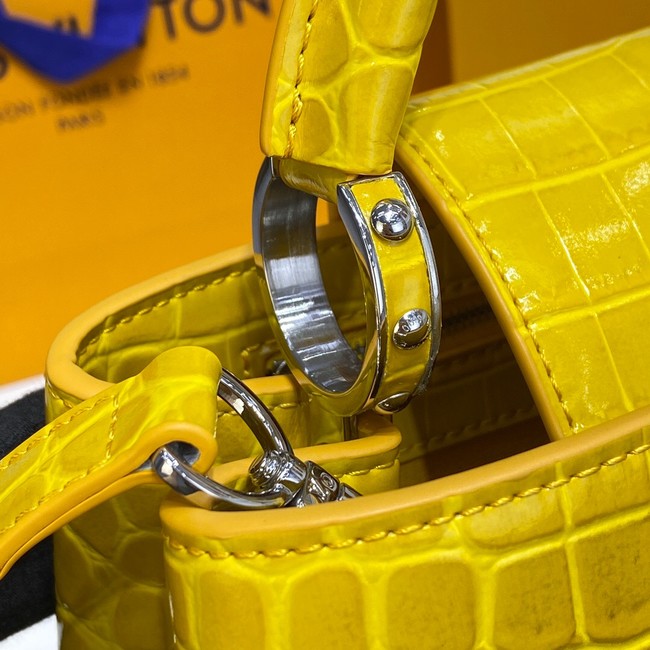 Louis Vuitton crocodile skin CAPUCINES M48866 yelow