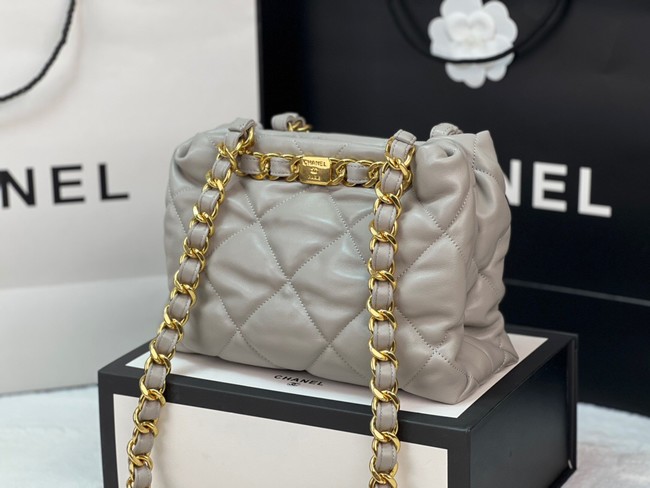 Chanel SMALL SHOPPING BAG AS3502 LIGHT GRAY