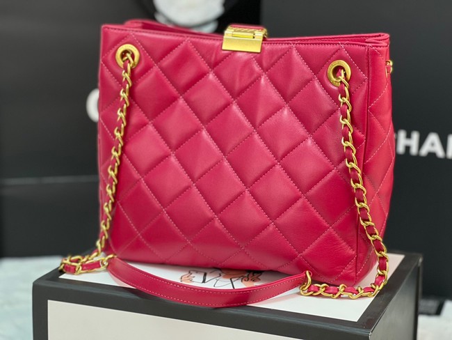 Chanel SMALL SHOPPING BAG AS3477 Fuchsia