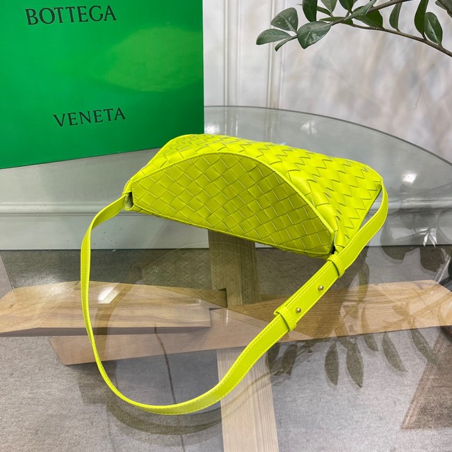 Bottega Veneta Intreccio leather shoulder bag 690226 Glittering green