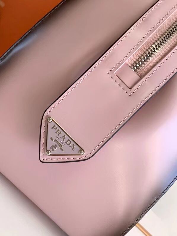 Prada leather tote bag 1BD663A pink