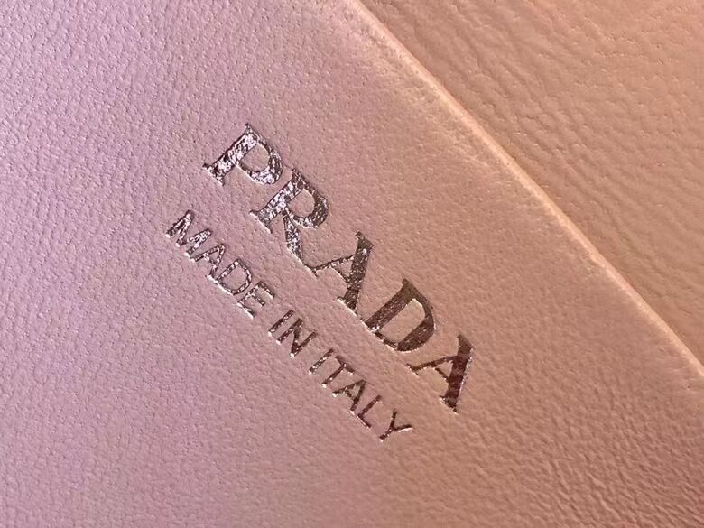 Prada leather tote bag 1BD663A pink