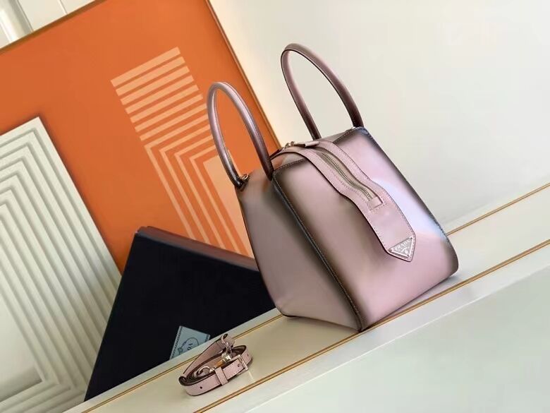 Prada leather tote bag 1BD663A pink