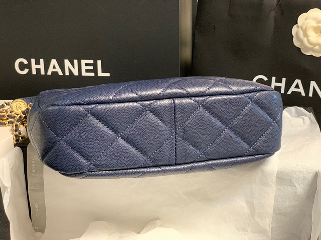 Chanel SMALL SHOPPING BAG AS3400 blue