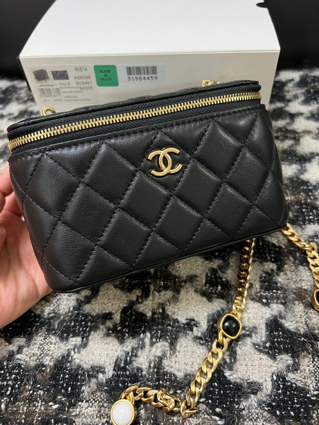 CHANEL VANITY WITH CHAIN AP2937 black