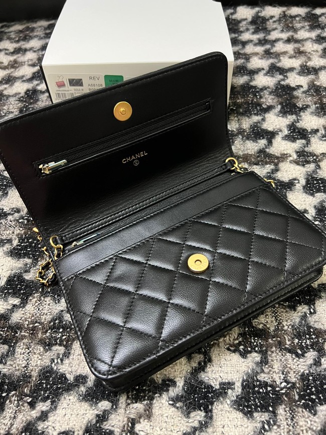 Chanel WALLET ON CHAIN AP3035 black