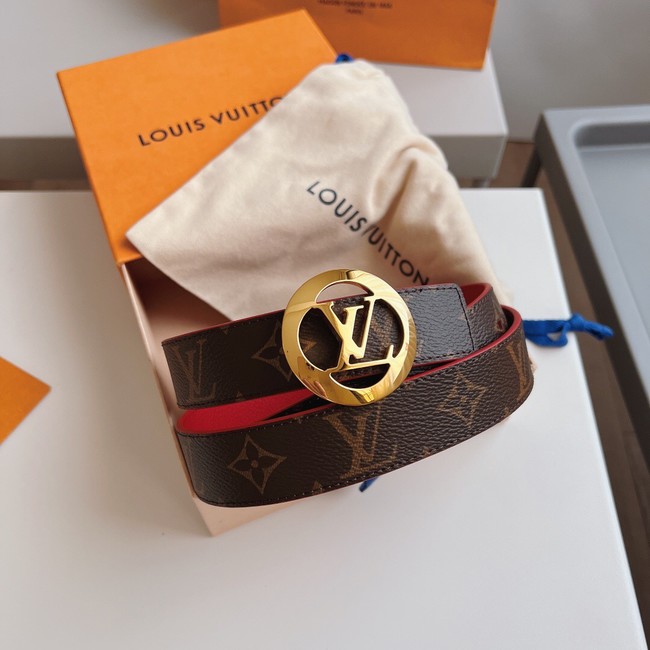 Louis Vuitton 30MM Leather Belt 7109-7