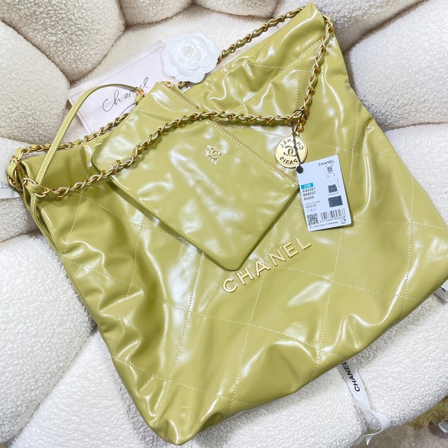 CHANEL 22 HANDBAG AS3260 lemon