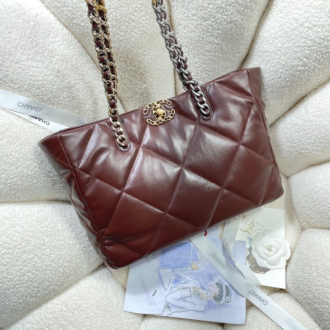 CHANEL 19 SHOPPING BAG 3660 Burgundy