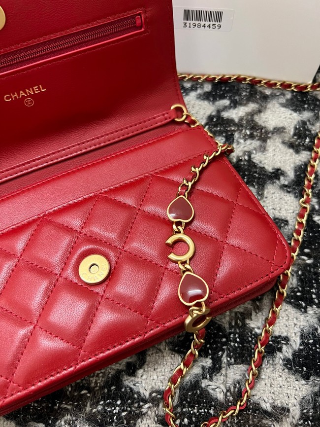 Chanel WALLET ON CHAIN AP3035 red