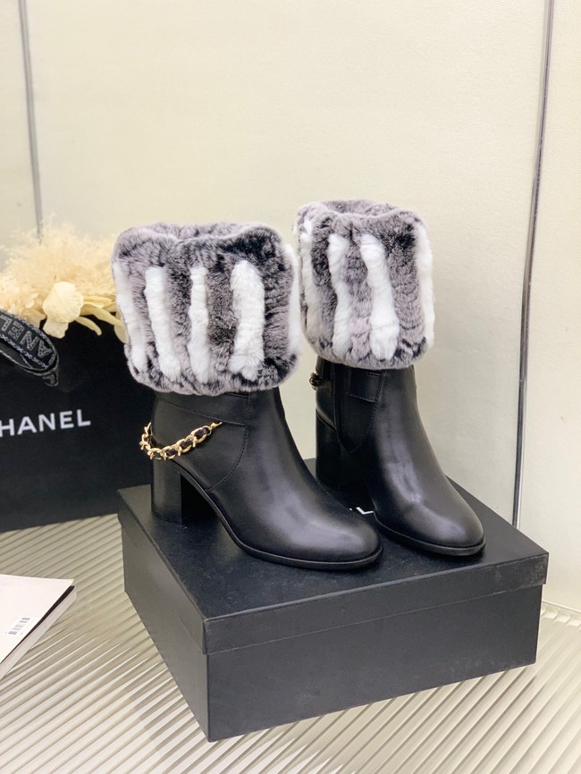 Chanel ANKLE BOOTS Heel height 6.5CM 91014-2