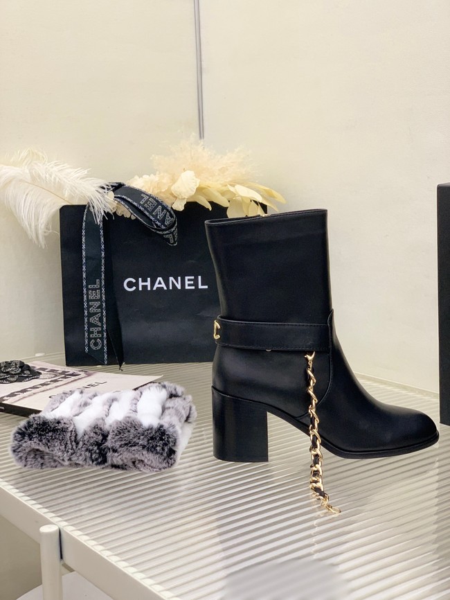 Chanel ANKLE BOOTS Heel height 6.5CM 91014-2