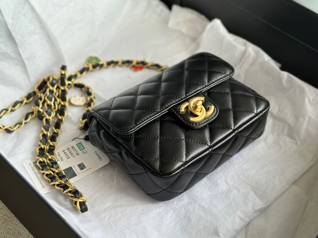 CHANEL MINI FLAP BAG AS3736 black