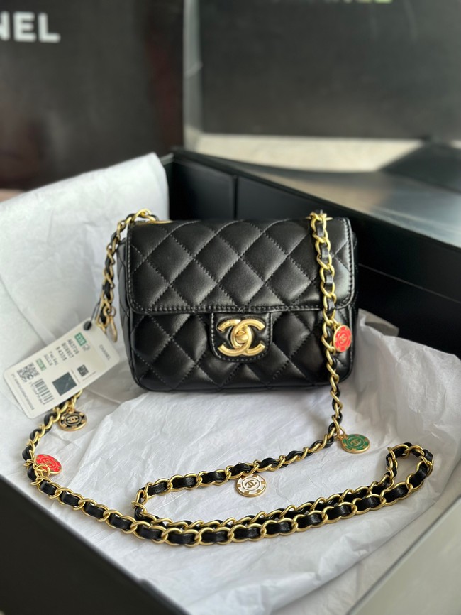 CHANEL MINI FLAP BAG AS3736 black