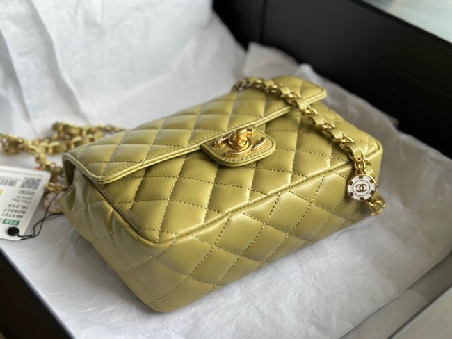 CHANEL MINI FLAP BAG AS3737 lemon