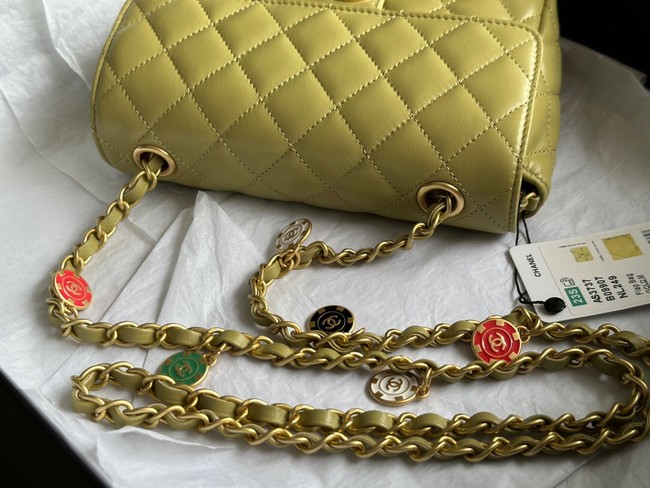 CHANEL MINI FLAP BAG AS3737 lemon