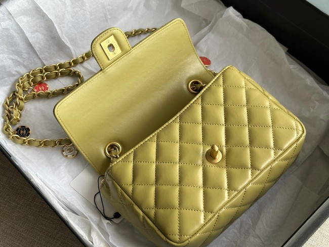 CHANEL MINI FLAP BAG AS3737 lemon