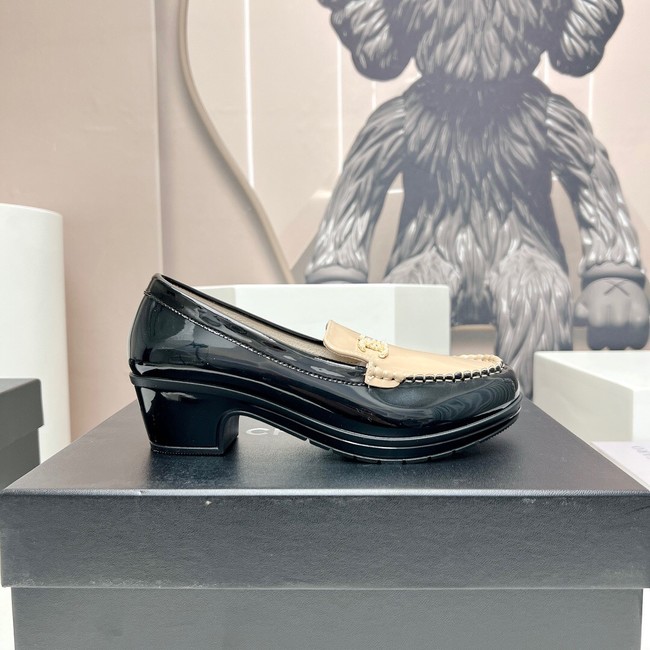 Chanel Calfskin LOAFERS heel height 4.5CM 91991-1