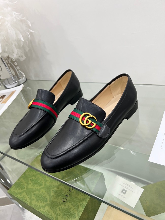 Gucci Womens leather Horsebit loafer 93141-1