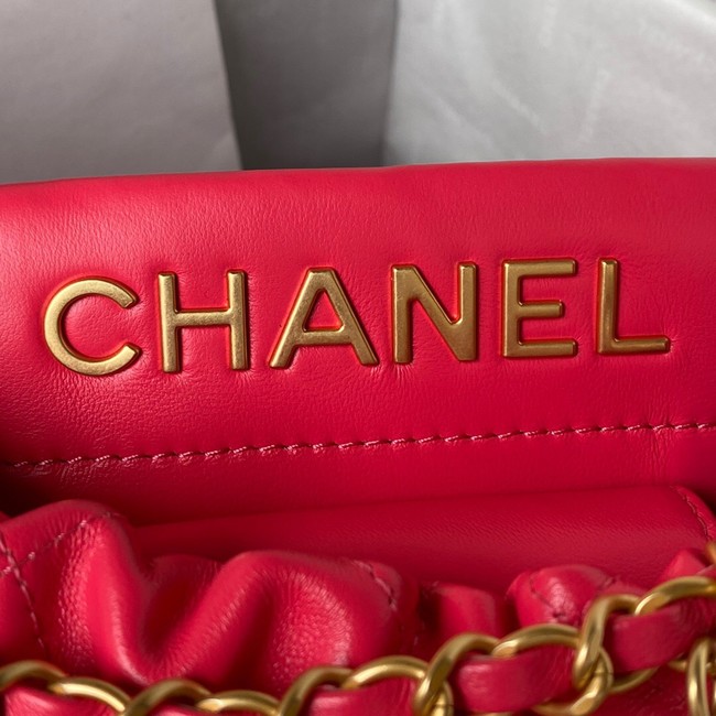 Chanel SMALL BUCKET BAG AS3793 RED