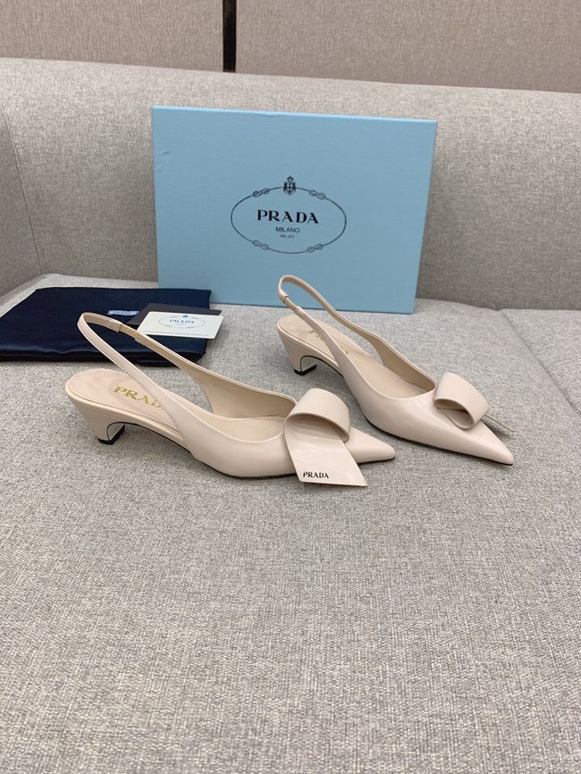 Prada Soft padded leather slingback pumps 93225-2