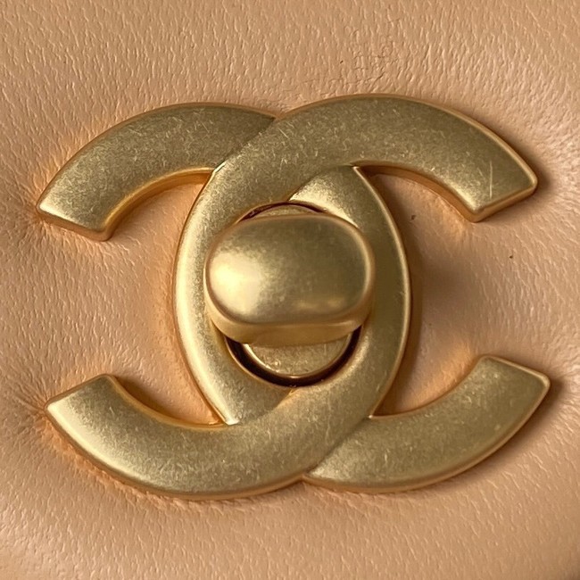 Chanel MINI FLAP BAG AS4040 apricot