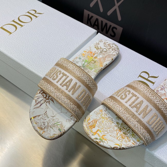 Dior DWAY SLIDE Embroidered Cotton 93279-4