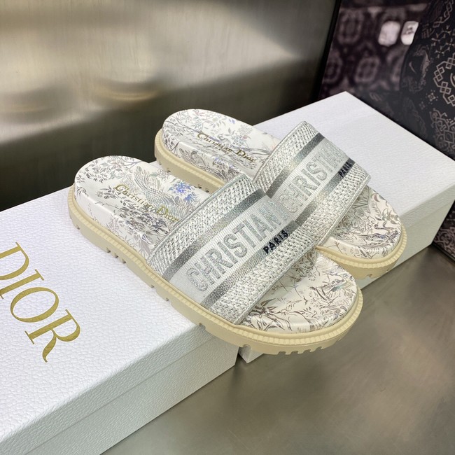 Dior DWAY SLIDE Embroidered Cotton 93280-5