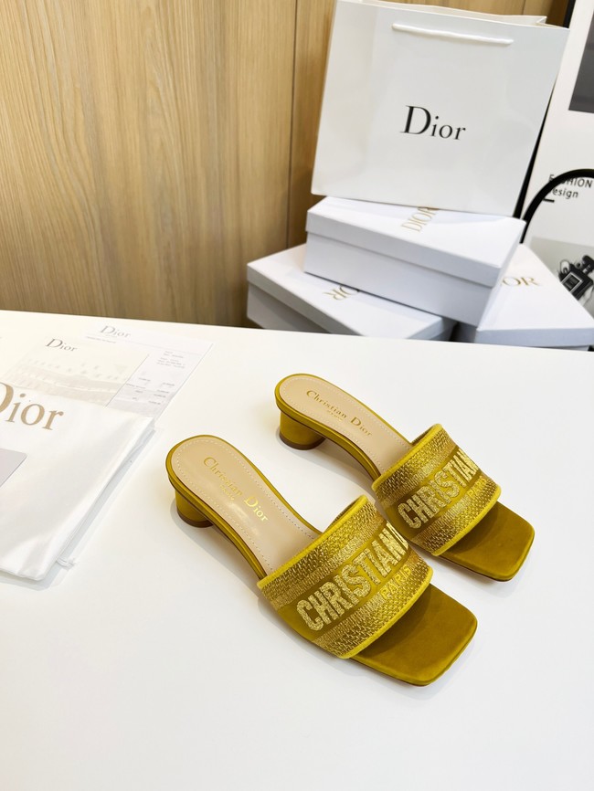 Dior DWAY SLIDE Embroidered Cotton 93320-3