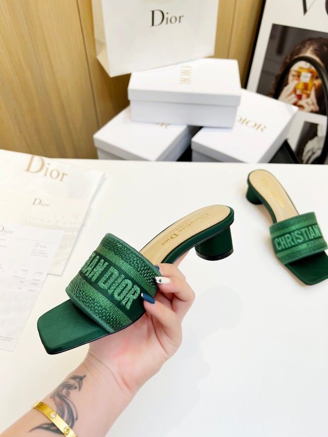 Dior DWAY SLIDE Embroidered Cotton 93320-4