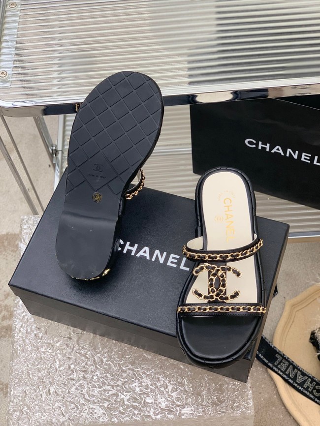 Chanel slippers heel height 3CM 93322-2