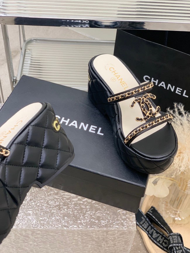 Chanel slippers heel height 7.5CM 93323-3